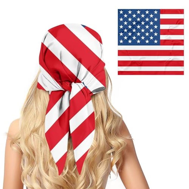 Silk-Like Satin Square Head Scarf for Women