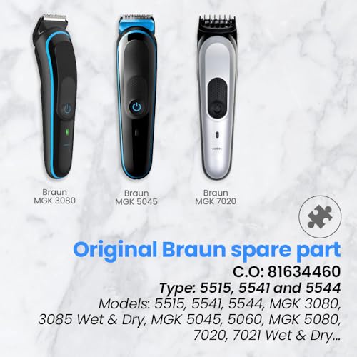 Replacement Shaver Head 81634460 for Braun Multi Grooming Body Shaver | Compatible with MGK3080, 5515, 5541 & 5544 Models