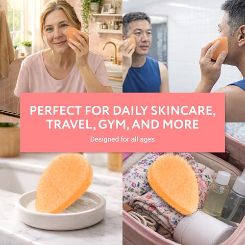 IMPRESA Facial Exfoliating Pads - 10 Pack Reusable Face Scrubber