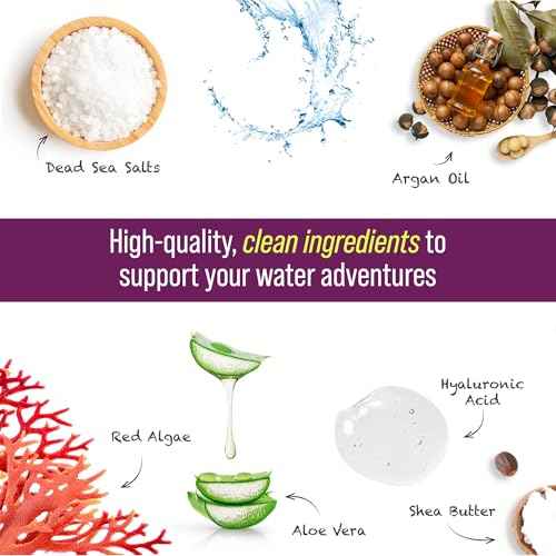 TRIHARD Chlorine Removal Swim Shampoo, Cleanse and Hydrate Hair from Pool and Ocean, Post Swim Chlorine and Hard Water Hair Protection (Pack of 2)