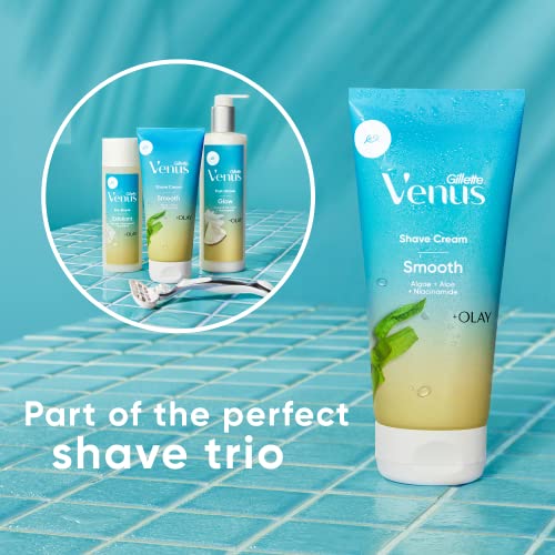 Gillette Venus Smooth Shaving Cream for Women - 4 Oz Pack of 3