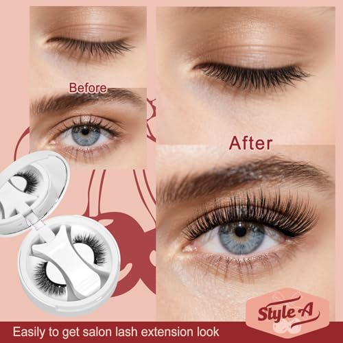 Magnetic Eyelashes with Applicator - Natural Reusable Lashes