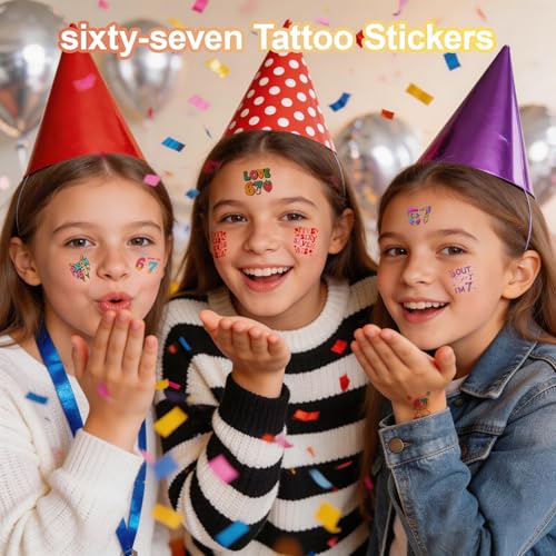 120PCS Temporary Tattoos for Kids, Waterproof Party Favors