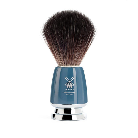MÜHLE RYTMO Black Fiber Luxury Shaving Brush - Perfect with Soaps and Creams