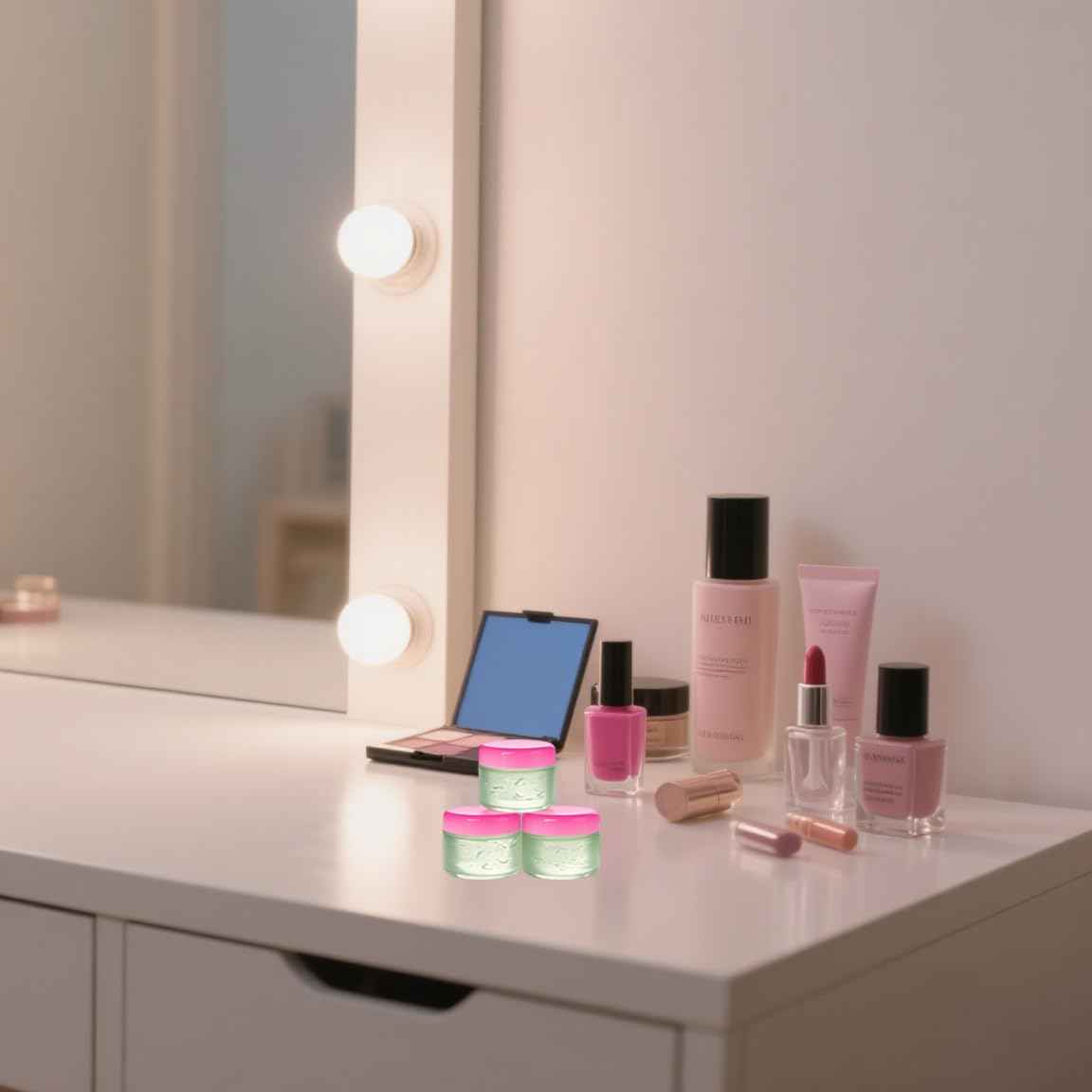 HOIGON 96 PCS 20g 20ml Clear Plastic Sample Containers, Leak-Proof Round Plastic Cosmetic Containers with Pink Screw Lids, Clear Pot Jars for Creams, Lotions, Makeup, Colored Acrylics