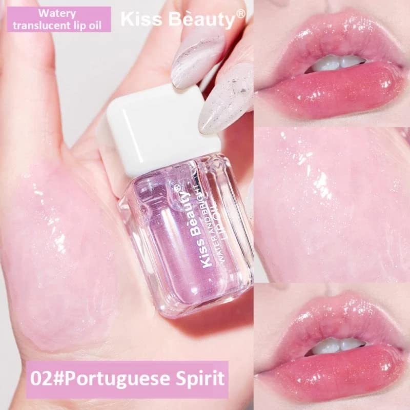 4-Piece Lip Oil & Gloss Kit - Hydrating, Plumping Lip Care