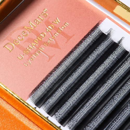 DeceMars 4D U-Shaped Eyelash Extensions - 1400 Premade Fans
