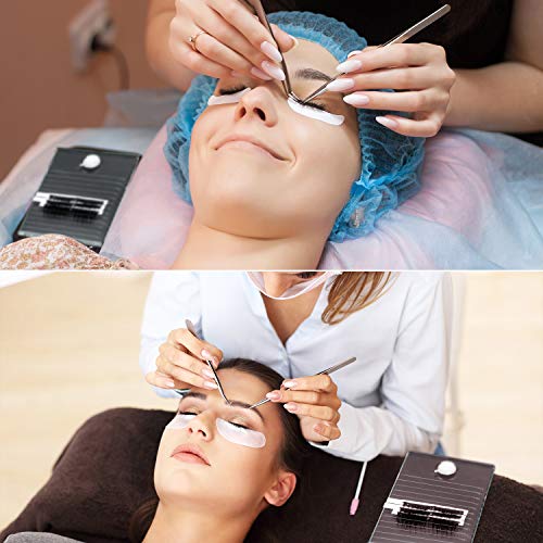 Maitys Glass Eyelash Extension Pallet with Glue Holder