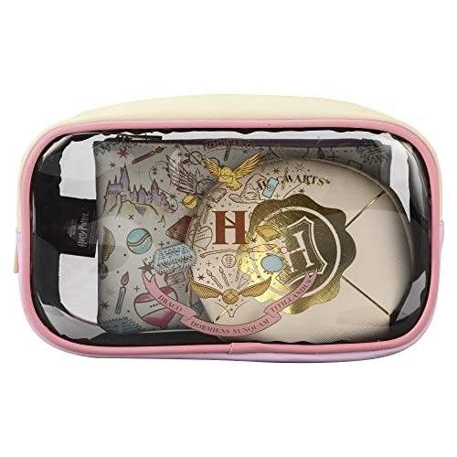 Bioworld Harry Potter Hogwarts Crest 3-Piece Travel Toiletry Set