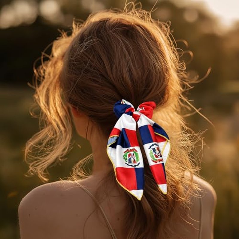 Dominican Republic Flag Hair Accessory Set 4-Piece