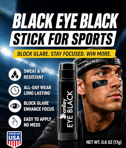 Eye Black Stick 3 Pack - Waterproof Anti-Glare for Sports