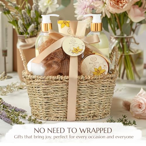 Vanilla Sugar Spa Gift Set for Women - 7pc Bath & Body Kit