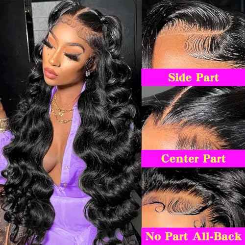 13x4 Lace Frontal Closure Body Wave Frontal Ear to Ear HD Lace Frontal Human Hair 100% Brazilian Virgin Human Hair Closure 16 Inch Frontals Hair Pieces for Women Free Part 150% Density