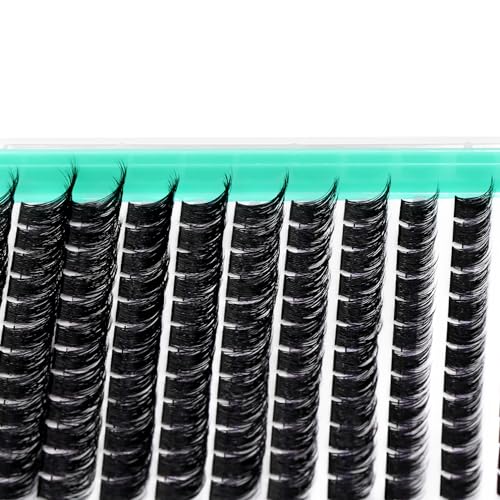Bodermincer 10-12-14-16mm MIX D Curl Lash Clusters Individual Lashes Mink Cluster Eyelash Extension Natural 3D Russian Volume Faux Eyelashes Individual Lashes Makeup (M01# 8-10-12-14-16mm MIX)