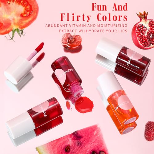 Dulele 4-Piece Lip Tint Set – Waterproof Moisturizing Lip Stain