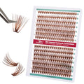 Brown Lash Clusters 280PCS - 30D+40D Volume Wispy Eyelash Extensions