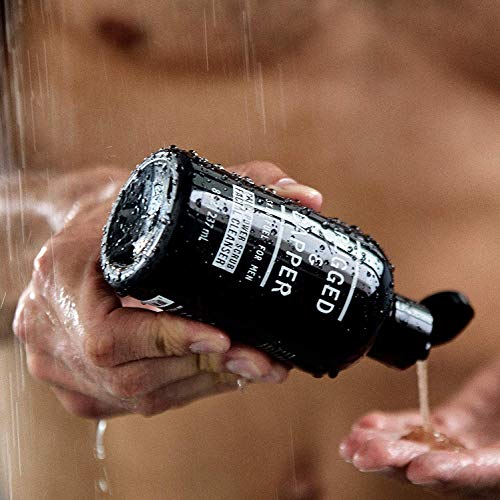 RUGGED & DAPPER Premium Daily Power Scrub | 8 oz | Exfoliating Mens Face Wash | Deep Cleans + Prevents Breakouts | Face Wash Men's | Natural Ingredients | Made in USA