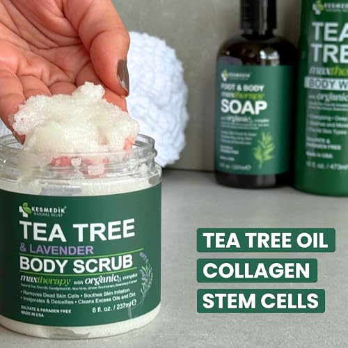 Tea Tree Oil Foot Scrub with Himalayan Salt & Shea Butter