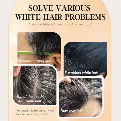 Hair Color Comb Stick - 3 Pack Gray Hair Coverage, Waterproof