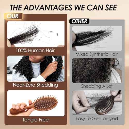 Lynch 15A Burmese Curly Bundles Human Hair, 16 Inch 1 Bundle 3C4A Water Wave Quick Weave with Spiral Curly End, Real 100% Unprocessed Kinky Curly Raw Human Hair Extensions for Women Natural Black