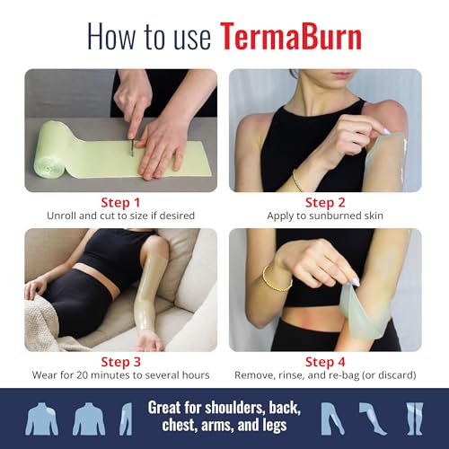 TermaBurn Wearable Aloe Hydrogel Wrap for Sunburn Relief