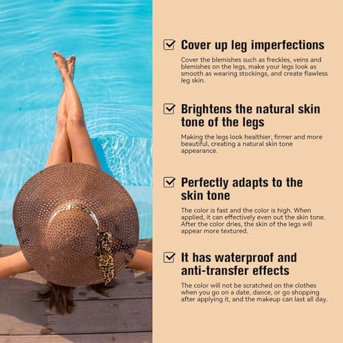 Waterproof Tattoo Cover Up Makeup Cream for Legs