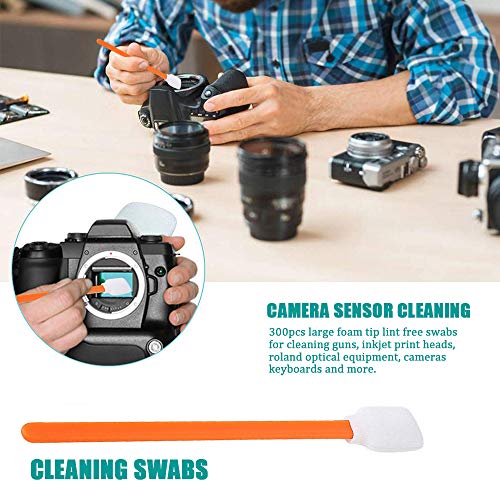 Wellgler's 5.1" Gun Cleaning Swabs,Foam Swabs £¬Multi-Purpose Cotton Swabs £¬for Cleaning Printer, Inkjet, Camera, Optical Lens, Guns, and Electronics KM707 (300pcs)