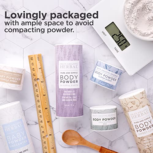 Talc Free Body Dusting Powder, Lavender Clary Sage, 2.5 oz