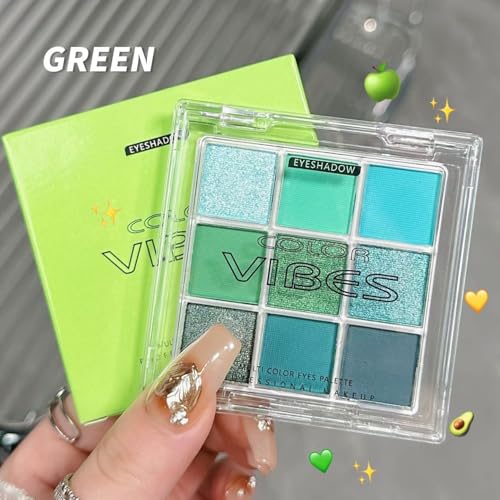 COOL STORY 9 Color Eye Shadow Palette - Long Lasting Matte & Shimmer