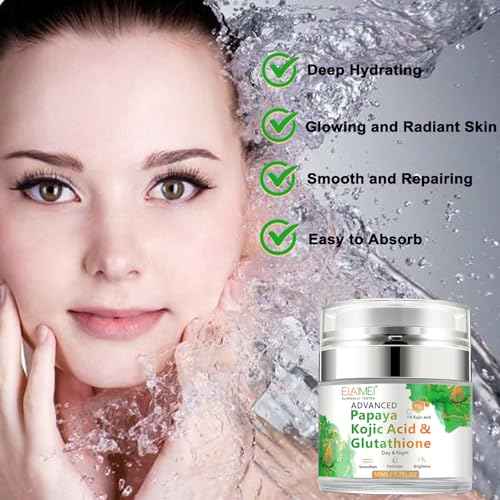 Papaya Cream, Anti-aging Hydrating Natural Formula with Glutathione for Nourishing Dry Skin, Day & Night Face Moisturizer 50ML