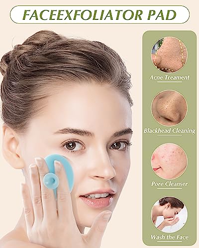 8-Piece Silicone Face Scrubber Set for Deep Pore Cleansing