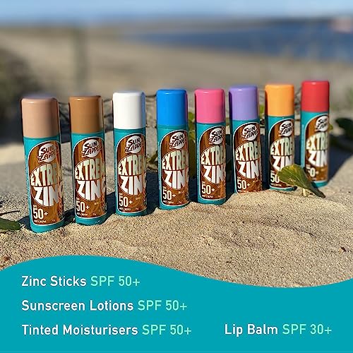 Sun Zapper (Blue Bay) Extreme Zinc Stick - Blue Colour Mineral Sunscreen Stick SPF50+ UVA/UVB+ Unbeatable Sun Protection Sunblock, Sun Cream Made in Australia