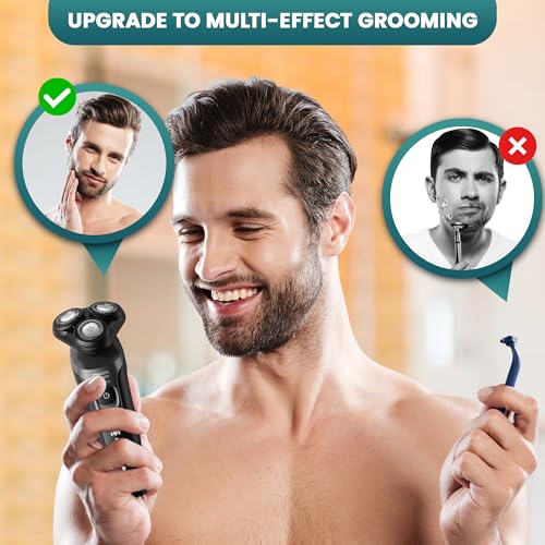 Philips Electric Shavers for Men, Rechargeable AquaTouch Mens Shaver