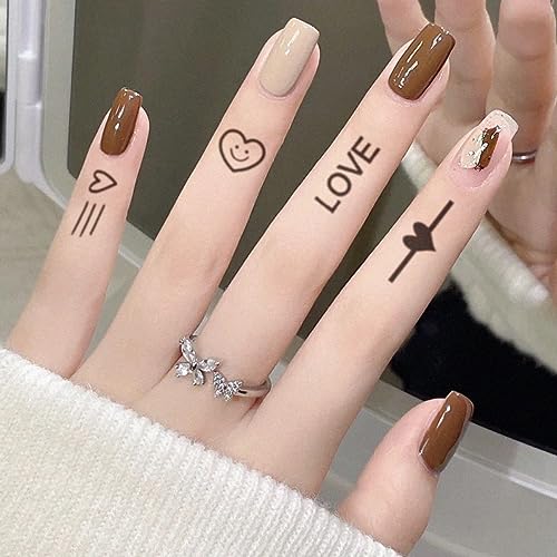 INKARTLINK Tattoo Tech, 16 Sheet Small Semi Permanent Tattoo, Temporary Tattoos, Last 1-2 Weeks, Waterproof, Realistic Look, No Adhesive, No Reflection (2¡¿3inch Small Meaningful Design)