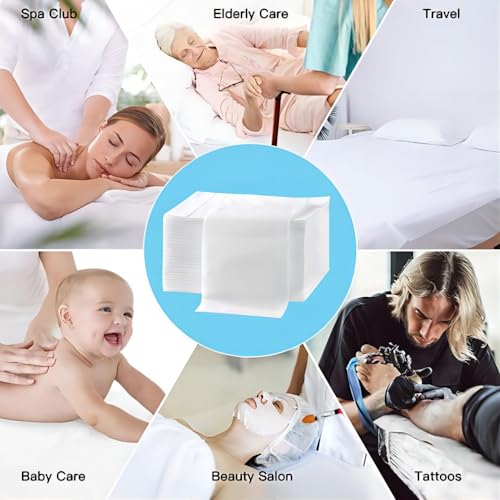 100Pcs Disposable Massage Table Sheets 31.5" x 71" Non-Woven