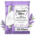 Lavender Face Wipes Makeup Remover - 120 Soft Cleansing Wipes