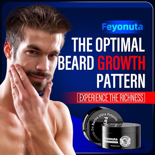 Estimulante De Barba - Cosmetics Para Barba - B?Lsamo Para Crecimiento De Barba Ultra Potente, Beard Growth Balm Moisturizes & Non-Sticky, 100ml/3.5oz (1Bottle)