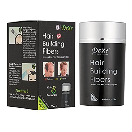 Black Hair Building Fibers for Men & Women - .77oz