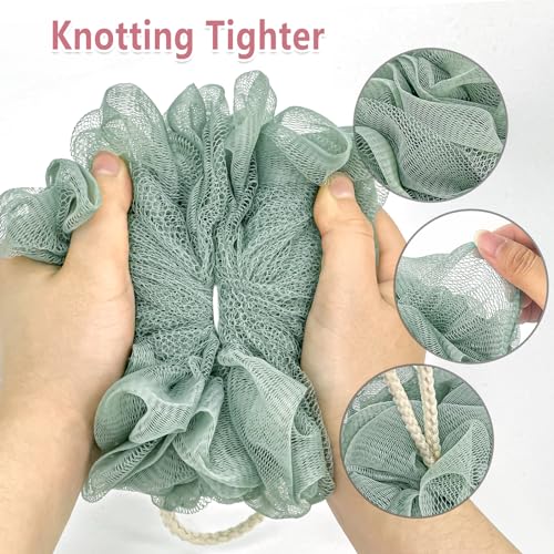 Loofah Bath Sponge Exfoliating Scrubber 4-Pack