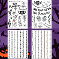 Barbed Wire Temporary Tattoo Stickers - Waterproof Halloween Fake Tattoos