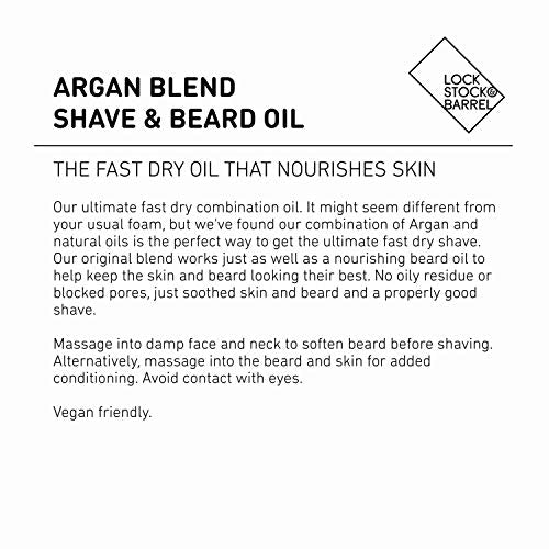 Lock Stock & Barrel Argan Blend Shave & Beard Oil For Men 50 ml