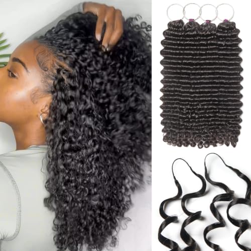 LUVME Deep Wave Crochet Human Hair 20 Inch 235g