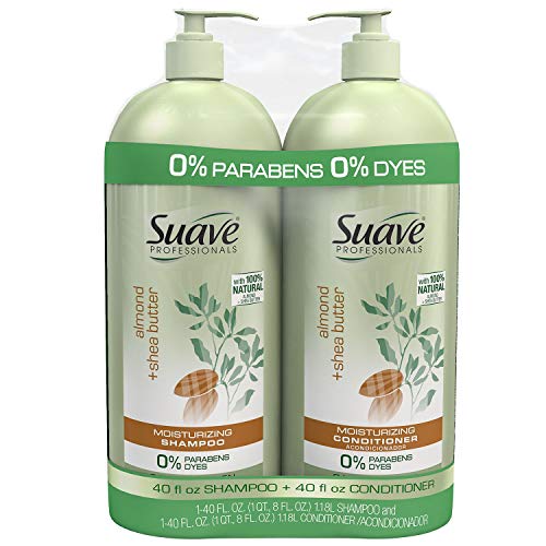 Suave Almond & Shea Butter Shampoo & Conditioner Set - 2 Pack, 40 fl oz