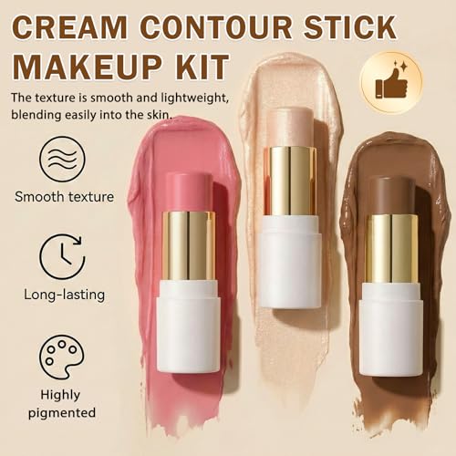 6-in-1 Cream Contour & Highlighter Stick Makeup Kit