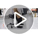 VEVOR Adjustable Saddle Stool with Wheels, 400 lbs Capacity, PU Leather Salon Chair
