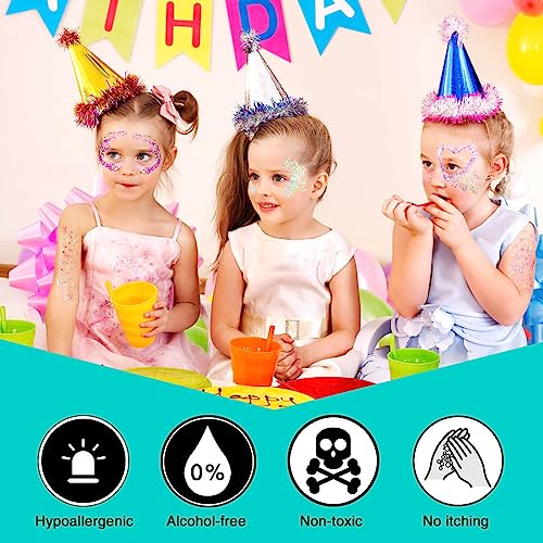 MEICOLY Gold Body Glitter,Yellow Face Glitter,Music Festival Accessories Outfits for Women,Hair Glitter for Kids,Sparkle Gold Chunky Body Glitter for Country Concert,Mardi Gras Accessories