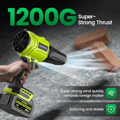 YUQUESEN Cordless Leaf Blower 980000 RPM with 2 Batteries