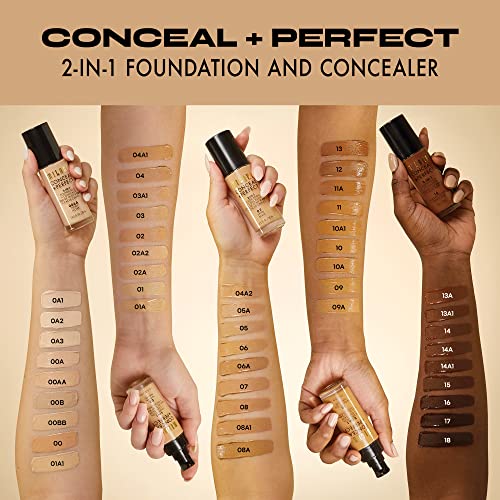 Milani Medium Beige Liquid Foundation Concealer - Flawless Complexion, Cruelty-Free, Covers Blemishes