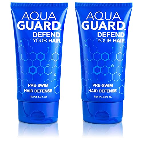 AQUA GUARD Pre-Swim Hair Defense 5.3 Fl Oz 2-Pack - Prevent Chlorine Damage, Protect Hair