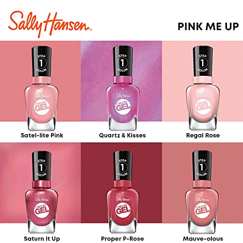 Sally Hansen Miracle Gel Nail Polish, Shade Pink Cadillaquer 269 (Packaging May Vary)